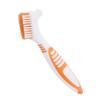 Denture Toothbrush,ANGGREK Dual Head Safe Denture Cleaning Tools for Partial Dentures Half Dentures Complete Dentures Orange view 4