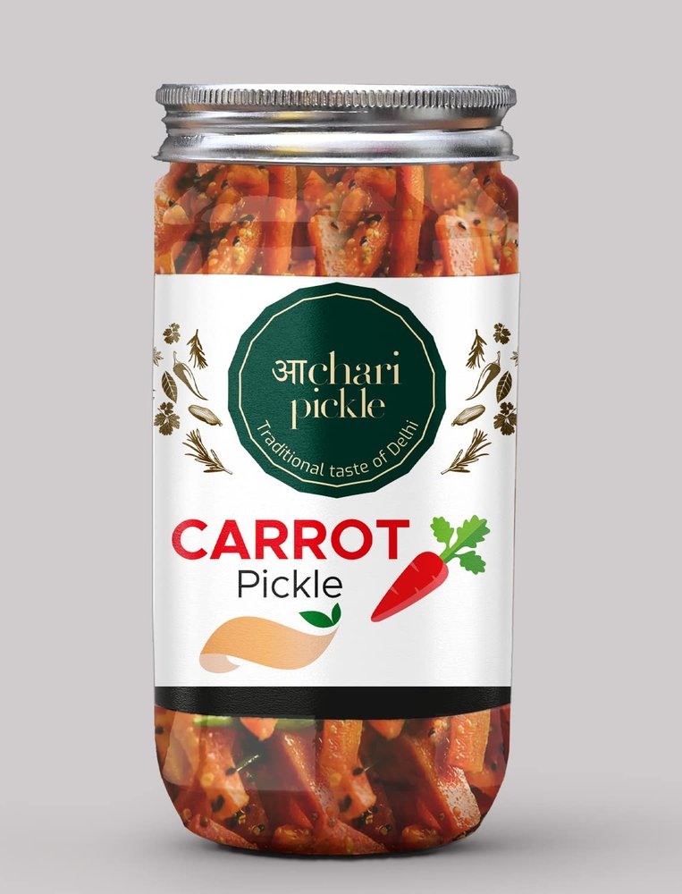 Carrot Pickle Homemade Fresh Carrot/Gaajar Ka Aachar(400G) - Organic North Indian Pickle | Healthy Carrot Pickle | Traditional Home Made Achaar