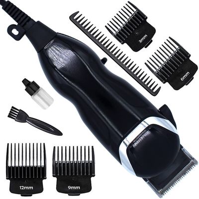 Corded Electric Waterproof Professional Barbar approved Hair Clipper Beard Mustache Trimmer Powerful 9W Shaver Cutter Cleaner Electric Razor for Men Multicolor (3 Year Warranty) 167