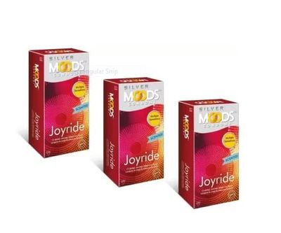 Moods Silver Joyride Condoms 12's (Pack of 3)