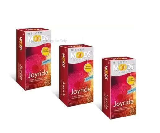 Moods Silver Joyride Condoms 12's (Pack of 3)