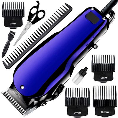 Corded Electric Waterproof Professional Barbar approved Hair Clipper Beard Mustache Trimmer Powerful 9W Shaver Cutter Cleaner Electric Razor for Men Multicolor (1 Year Warranty) XH