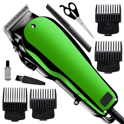 Men's Professional Corded Waterproof Beard Mustache Trimmer Powerful 9W Hair Clipper Salon approved Electric Razor Shaver Cutter Cleaner Grooming Kit Multicolor (1 Year Warranty) AXXE