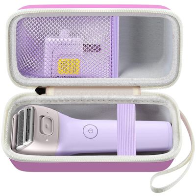 Case Compatible with Panasonic ES2207P/ ES2216PC/ ES2291D Electric Shaver for Women Cordless 3 Blade Razor Pop-Up Trimmer Close Curves. Ladies Shave Razors Holder Fits for Charger -Purple (Box Only)