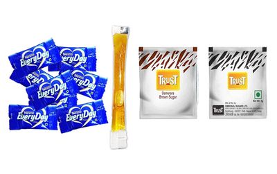 PRO ORGANIC LIFE TRUST White sugar sachet(5*600)/Brown sugar Sachets(5*600)/PRO ORGANIC LIFE Honey Sachets(8gm.*60)/ Nestle Everyday Dairy Creamer Sachets(3gm.*450) Combo Pack off