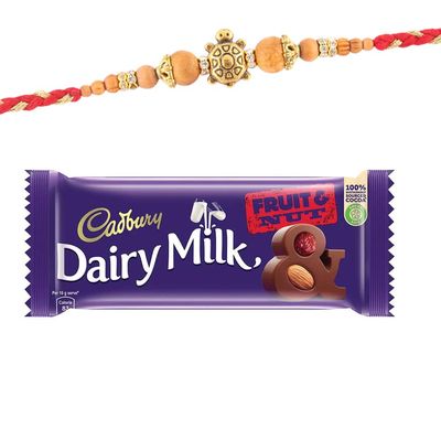 SFU E Com Crunchy Fruit&Nut Chocolate Gift | Tortoise Rakhi Chocolate for Brother | Rakhi Gift | 007