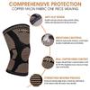2 pack Copper Knee Braces for Knee Pain Knee Compression Sleeves for Men and Women, Knee Pads for Running, Meniscus Tear, ACL, Arthritis, Joint Pain Relief, Working out (Large, Black) view 2