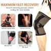 2 pack Copper Knee Braces for Knee Pain Knee Compression Sleeves for Men and Women, Knee Pads for Running, Meniscus Tear, ACL, Arthritis, Joint Pain Relief, Working out (Large, Black) view 3