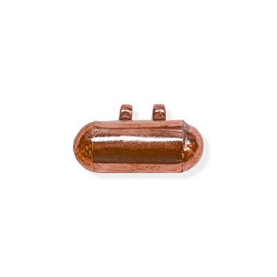 Johnson Tools Solid Copper Plain Tabiz (Madliya) for Women Men and Children (Cylinder Shape, Size 1 inches) (2)