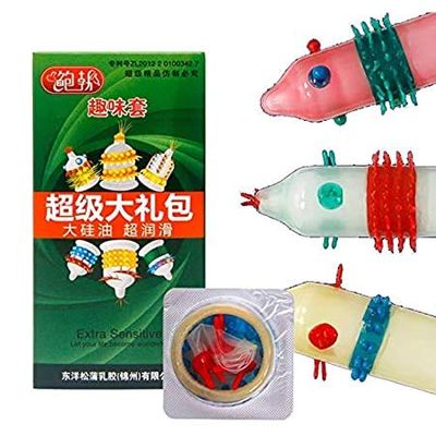 OSQUI Saxowl Extra Dotted Funny Spilke Condom For Men (4 Pcs)