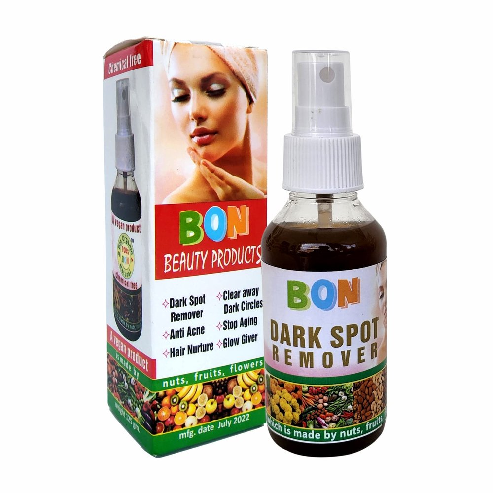 100% BON Bio Organic Natural Dark Spot Remover removes blemishes,black spots,sun burns,Chemical free,Vegan fully free from side effects