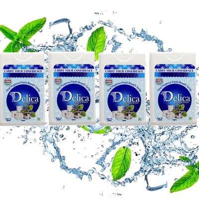 Delica Instant Mouth And Breath Freshner Spray For Bad Breath | |Instant Germ Kill Fresh Breath | Longlasting Freshness, Germ Fighting Formula Polar Mint Flavour_60gm