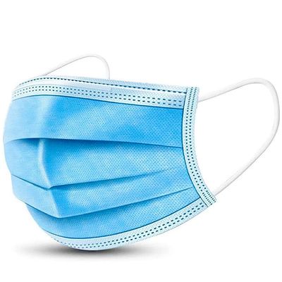 Carent 3 Ply Face mask With Nosepin Soft Ear Loop & Breathable Layer Anti-Pollution Face Mask for Men & Women Surgical Mask With Melt Blown Fabric Layer (Free Size, Pack of 100)
