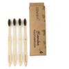 DENARA Bamboo Toothbrush with Charcoal Activated Soft Bristles antibacterial & biodegradable Adult (Pack of 4) view 1