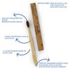 DENARA Bamboo Toothbrush with Charcoal Activated Soft Bristles antibacterial & biodegradable Adult (Pack of 4) view 4