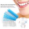 Eacam 200Pcs Interdental Brush Dental Floss Toothpick Soft Silicone Double-ended Interdental Brush Teeth Clean Tool with Box view 3