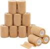 Agam Musclefix Vet Wrap Cohesive Self Adhesive Bandage For Humans&Pets(Dogs,Cats,Birds),Breathable,Elastic(10 Cm X 4.5 Mtr,Pack Of 12)Beige view 1