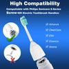 Jiuzhoudeal Toothbrush Replacement Heads for Philips Sonicare E-Series, Essence, Elite, Advance, CleanCare Screw-on Electric Toothbrush Heads HX7022/66, 6 Pack view 2