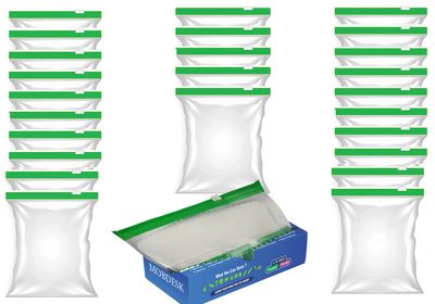 MOBDESK Multipurpose Slider Storage Bags Small, Reusable and Reclosable, Airtight Seal for Travel Freezer Refrigerator Packing Cloths Accessories, Multi Purpose Storage Bag (25 Pcs)- Ur-111