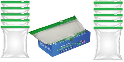 MOBDESK Zip Lock Pouches - Zip Lock Bag For Storage, Freezer Re-usable Zipper Bags, Zip Lock Bags For Fridge Storage, Multipurpose Storage Bag Reusable And Reclosable With Slider Lock(10 Pcs)- Ur- 413