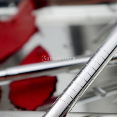 CALANDIS 4 Pieces Reusable Stainless Steel Drinking Straws Curved Polished 215mm
