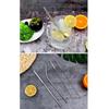 CALANDIS 4 Pieces Reusable Stainless Steel Drinking Straws Curved Polished 215mm view 3