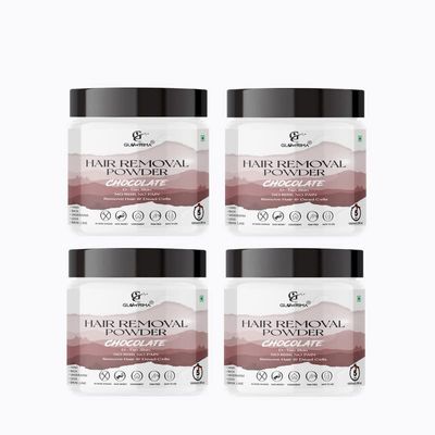 Glowrima Activated Hair Removal Powder (Chocolate Fragrance) For Underarms, Hand, Legs & Bikini Line (For Easy Hair Removal No Risk No Pain) Men & Women 400 gms