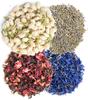 A D Food & Herbs Combo of Dried Jasmine/Lavender/Hibiscus/Blue Corn Flower Petals Aromatic Edible for Homemade Lattes, Tea Blends, Bath Salts, Gifts, Crafts each pack (FL TEA-231 (250 Gms)) view 1
