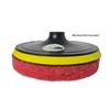 BUFFKING Disc Scrub Pad 7" Refill Pads (RED for Buffing) 5PC -for Backing Pad 180 MM/Polisher Machine view 3
