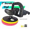 BUFFKING Disc Scrub Pad 7" Refill Pads (RED for Buffing) 5PC -for Backing Pad 180 MM/Polisher Machine view 4