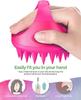 MOBDESK Hair Scalp Manual Massager Shampoo Brush with Soft Silicone Bristles for Anti Dandruff Care - Eco-friendly Silicon Bristles, Scrubber, Exfoliator | Dandruff Removal, Prevents loss(pink) view 3