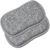 HEXONIQ Scrub Foam, Dual Action Sponge Scratch Proof Scrubber with Special Microfiber Scrub with Heavy Duty Scouring for All Utensils Type Dish Washing, Heavy and Oily Stains Cleaning, Pack of 2 view 1