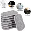 HEXONIQ Scrub Foam, Dual Action Sponge Scratch Proof Scrubber with Special Microfiber Scrub with Heavy Duty Scouring for All Utensils Type Dish Washing, Heavy and Oily Stains Cleaning, Pack of 2 view 4