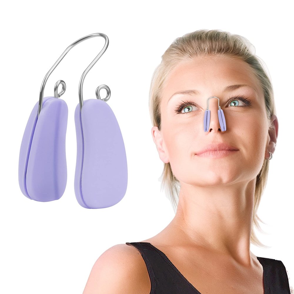 FERNIDA Hand Powered Nose Shaper For Women Girls Nose Slimmer Clip Soft Silicone Pain-Free Nose Lifting Straightener