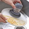 BRAVIK Kitchen Soap Dispensing Palm Brush Washing Liquid Dish Brush Soap Pot Utensils with Dispenser Dish Brush with Soap Dispenser for Kitchen Utensils view 1