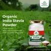 A TATA Product  Organic India Stevia Powder  75g | Plant-Based Natural Sweetener | Zero Calories | Sugar-Free | Low Glycemic Index view 3