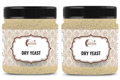 Organic Nature Active Dry Yeast Bakers Yeast Instant Yeast (Jar Pack) (500 Grams (Pack of 2 of 250 Grams))
