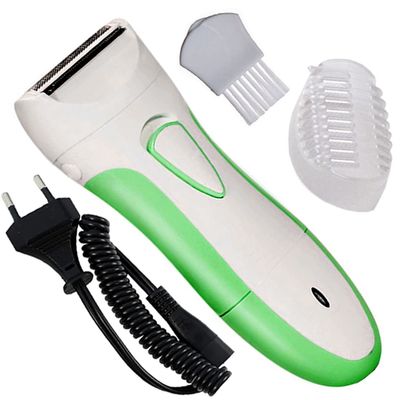 2in1 Women Ladies Rechargeable Waterproof Cordless Trimmer Electric Hair Remover Wet Dry Cordless Shaver Painless Epilator Hair Trimmer Razor for Face Leg Arm Bikini Armpit (1 Year Warranty) XX