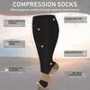 3 Pairs Plus Size Compression Socks for Women and Men Wide Calf 20-30mmhg Extra Large Knee High Support for Circulation view 4