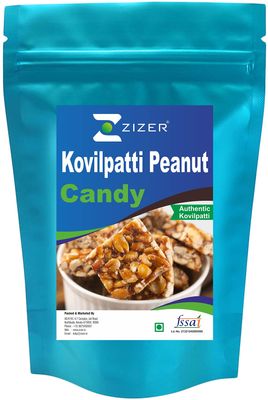 Zizer Kovilpatti Kadalai Mittai | Groundnut Chikki Candy | Peanut Candy | Traditional Healthy Snack (700g)