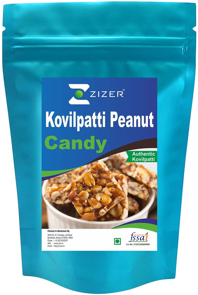 Zizer Kovilpatti Kadalai Mittai | Groundnut Chikki Candy | Peanut Candy | Traditional Healthy Snack (700g)