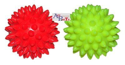AcuPoints Plastic Energy Pointed Ball Product (6 cm, Assorted) (Pack of 2)