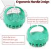LAPREX Hair Shampoo Brush, Upgraded Wet & Dry Hair Scalp Massager with Soft Silicone, Scalp Exfoliator for Remove Dandruff, Scalp Scrubber Hair Care Tools for Women, Men PACK OF 1 view 3