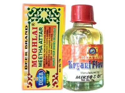 DEER BRAND MOGHLAI Meetha Attar Mitha + Mughlai Biryani Flavor Attar (13g (Combo Pack of 4))