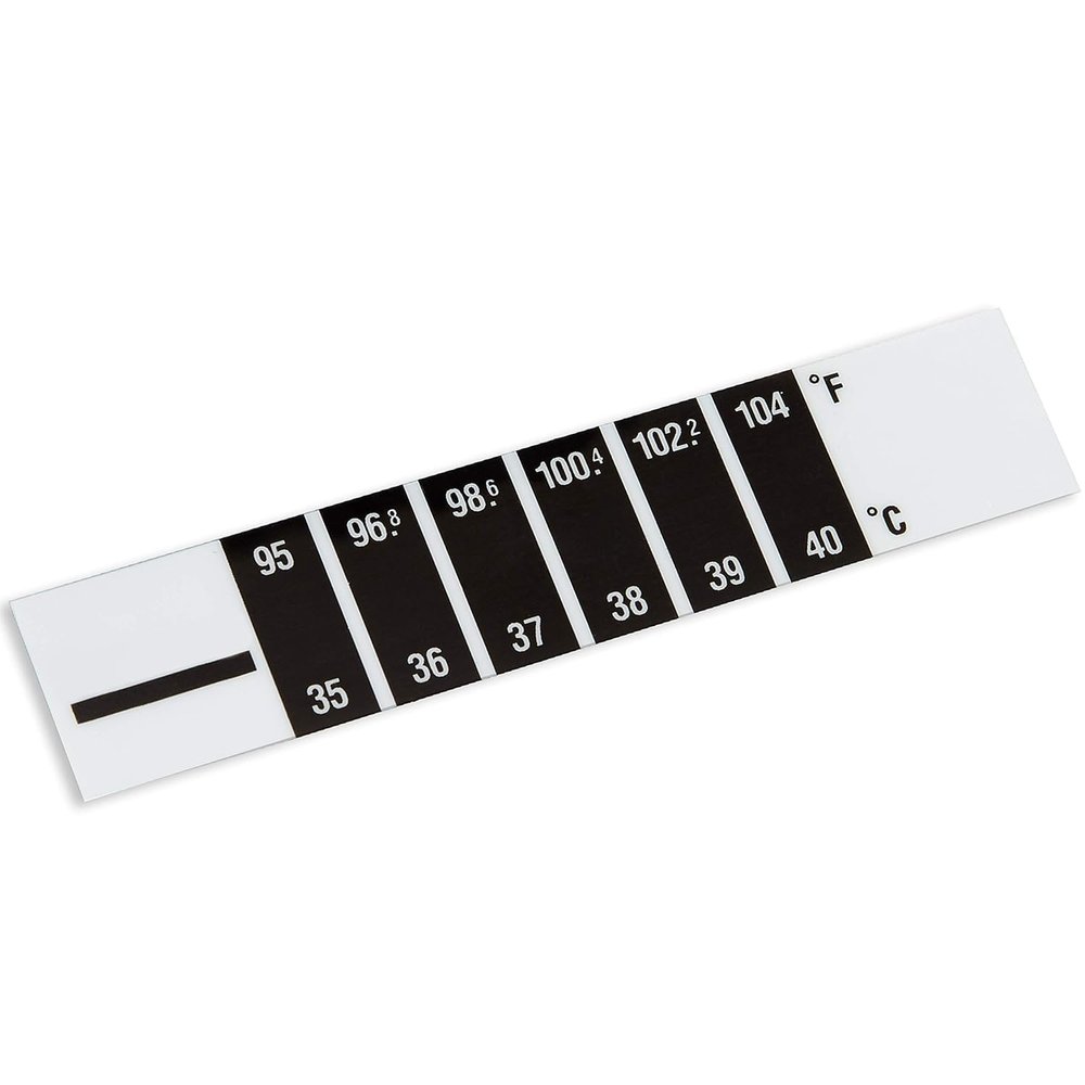 Dr. Care Plastic Mcp Forehead Strip Body Tempreture Indicator Strip Thermometer For Kids 0 To 5 Years Kids (Pack Of 3)