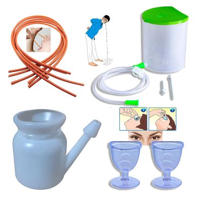 Widely Pure Anema kit satvik 1500ml, neti pot lota 500ml with 3 rubber neti sutra and 2 eye wash cup with user manual