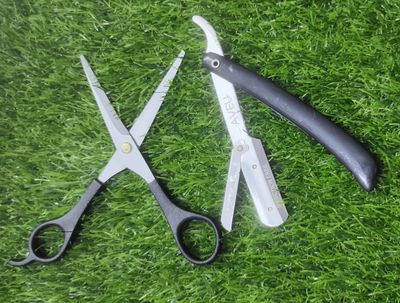 Barber Razor And Salons and Parlors Scissors