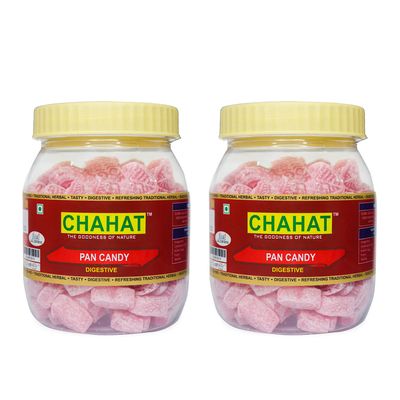 Chahat Pack of 2 Paan Candy Colorful Fruit Candy, mithi Paan Candy (Mouth Freshner) 400gm
