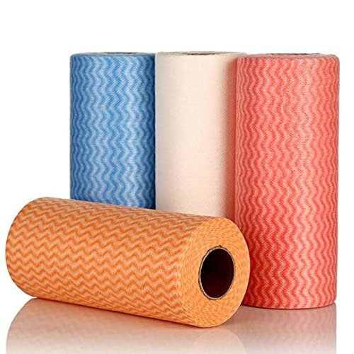 BlueBox Non Wooven Fabric Disposable Handy Wipe Cleaning Cloth Roll (1Pc)
