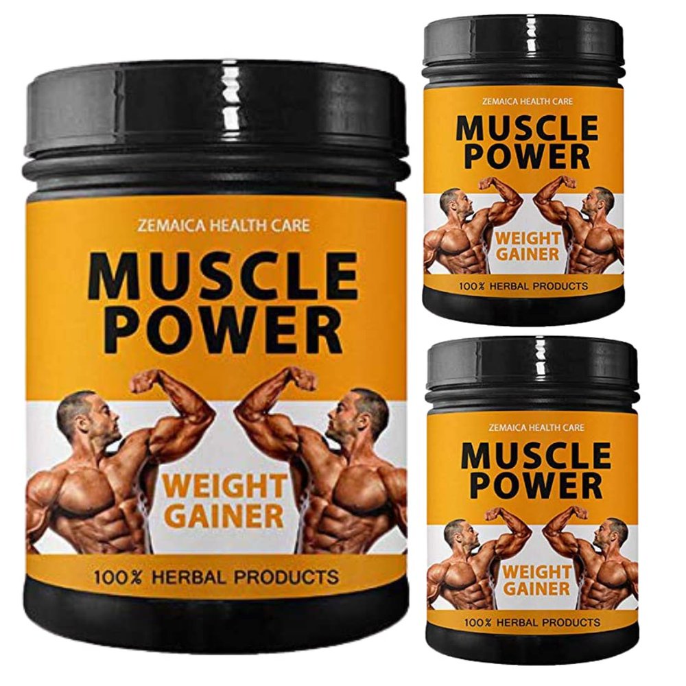 Muscle Power | Weight Gainer & Mass Gainer | Flavor Mango | Pack of 3